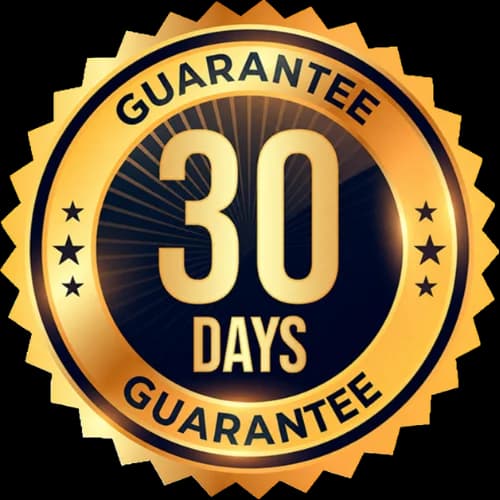 30-day money-back guarantee seal